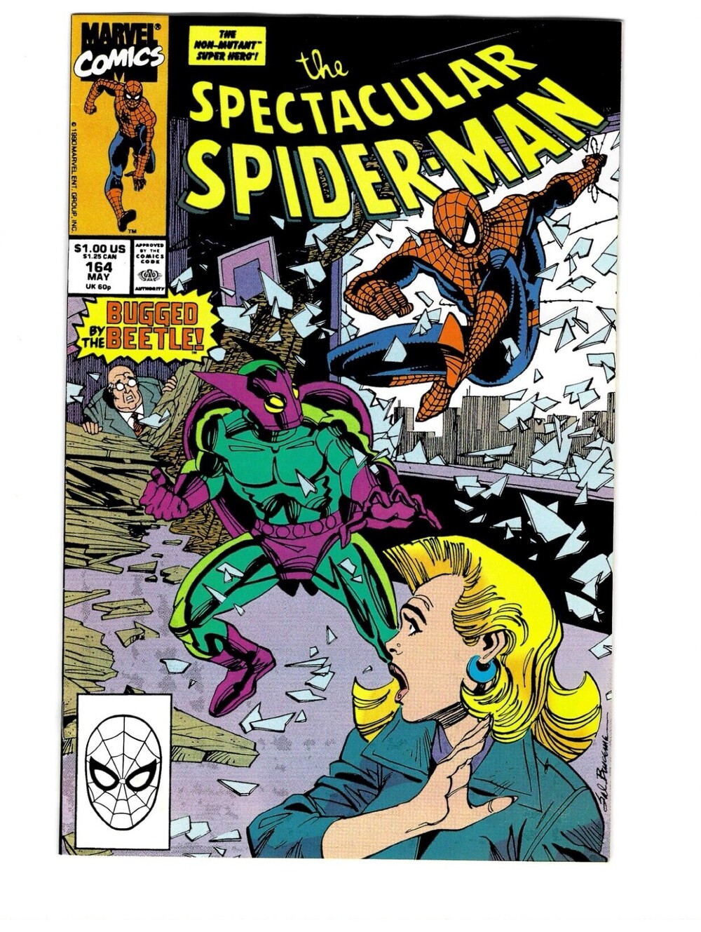 Spectacular Spider-Man #164 Vol. 1 May 1990 Marvel Comics High Grade